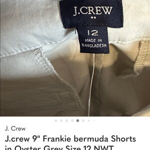 J. Crew Light Gray Bermuda Shorts